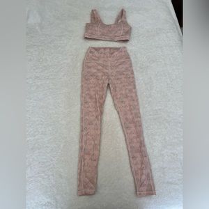 Size small athletic pants and medium sports bra bundle